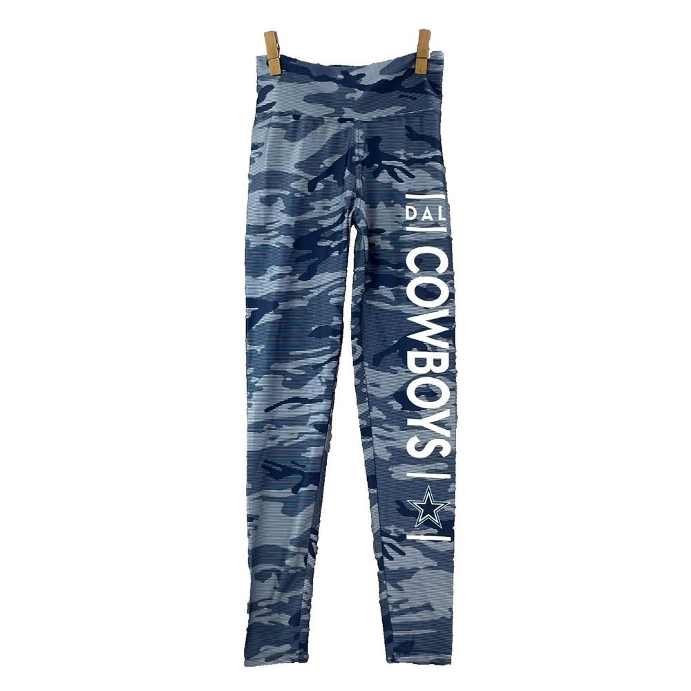Zubaz Dallas Cowboys Leggings Women's Large Camo Stretch NFL Football Athletic